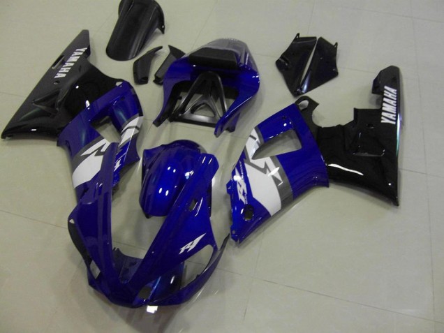 00-01 Blau Schwarz Weiß Yamaha YZF R1 Motorrad Verkleidung