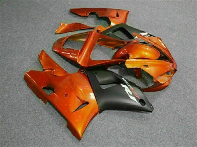 00-01 Orange Yamaha YZF R1 Motorrad Vollverkleidung
