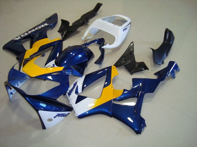 00-01 Dunkel blau Gelb Weiß Honda CBR900RR 929 Motorrad Verkleidung 00-01 Dunkel blau Gelb Weiß Honda CBR900RR 929 Motorrad Verkleidung