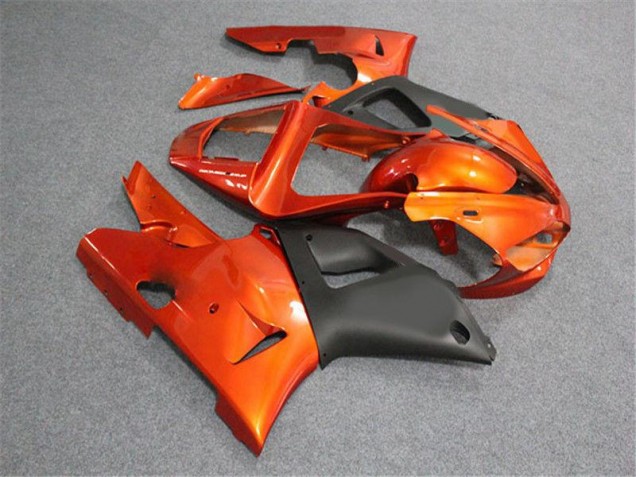 00-01 Orange Schwarz Yamaha YZF R1 Motorrad Verkleidung 00-01 Orange Schwarz Yamaha YZF R1 Motorrad Verkleidung