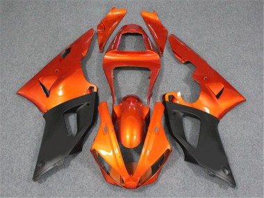 00-01 Orange Schwarz Yamaha YZF R1 Motorrad Verkleidung