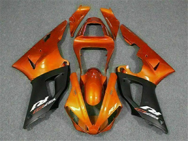 00-01 Orange Yamaha YZF R1 Motorrad Vollverkleidung