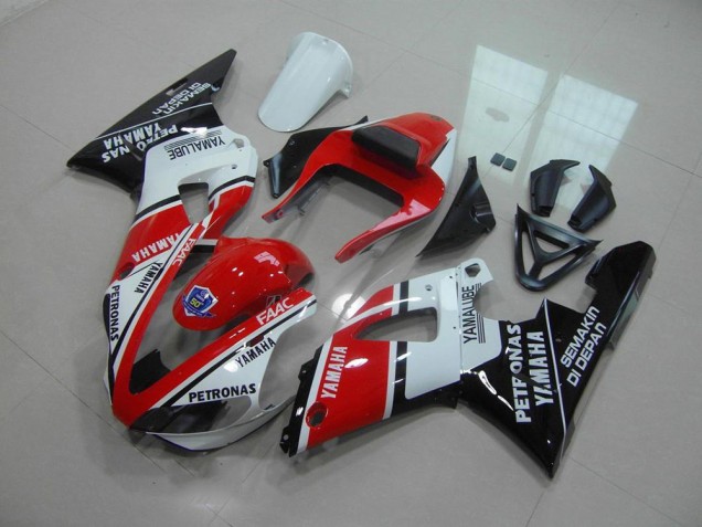 00-01 Rot Weiß Yamalube Yamaha YZF R1 Motorrad Verkleidung