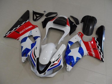 00-01 Stern Flagge Yamaha YZF R1 Motorrad Verkleidung
