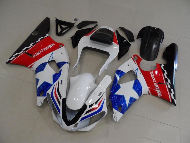 00-01 Stern Flagge Yamaha YZF R1 Motorrad Verkleidung 00-01 Stern Flagge Yamaha YZF R1 Motorrad Verkleidung