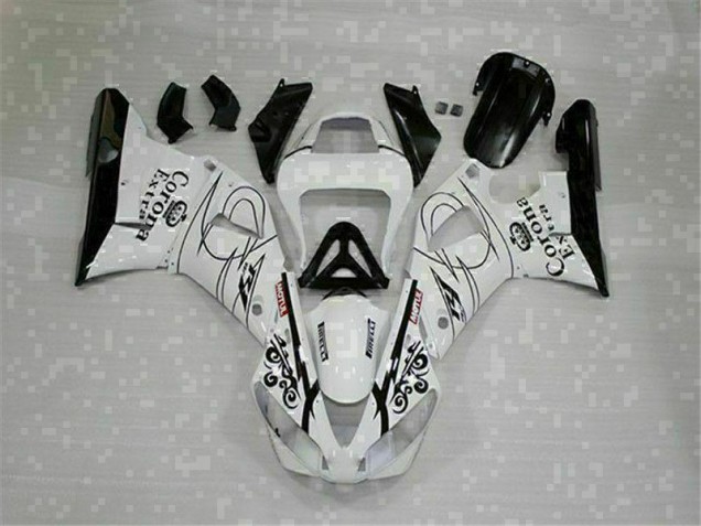 00-01 Weiß Yamaha YZF R1 Motorrad Vollverkleidung 00-01 Weiß Yamaha YZF R1 Motorrad Vollverkleidung
