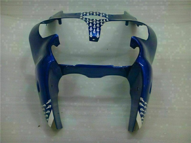 00-02 Blau Kawasaki ZX6R Motorrad Vollverkleidung