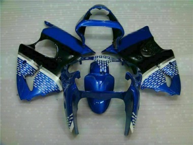 00-02 Blau Kawasaki ZX6R Motorrad Vollverkleidung