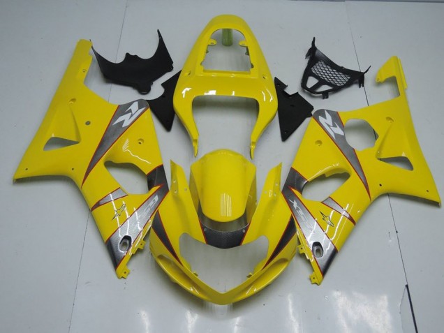 00-02 Gelb Und Grau Suzuki GSXR 1000 Motorrad Verkleidung 00-02 Gelb Und Grau Suzuki GSXR 1000 Motorrad Verkleidung