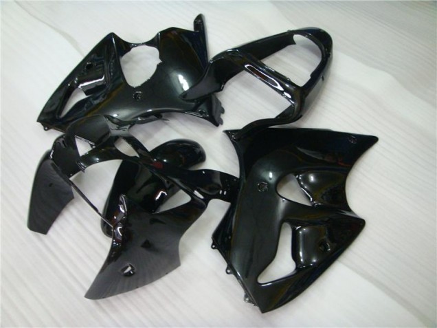 00-02 Glänzend Schwarz Kawasaki ZX6R Motorrad Verkleidung 00-02 Glänzend Schwarz Kawasaki ZX6R Motorrad Verkleidung