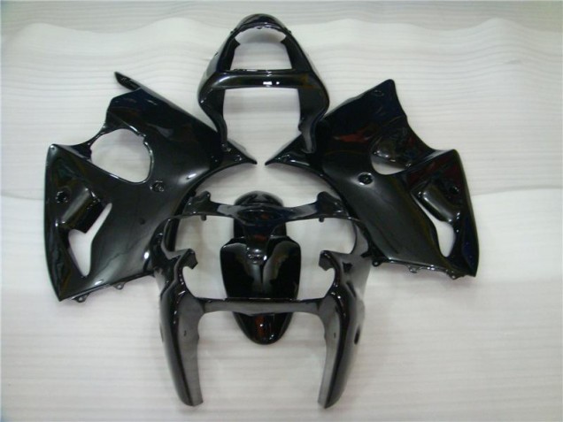 00-02 Glänzend Schwarz Kawasaki ZX6R Motorrad Verkleidung 00-02 Glänzend Schwarz Kawasaki ZX6R Motorrad Verkleidung