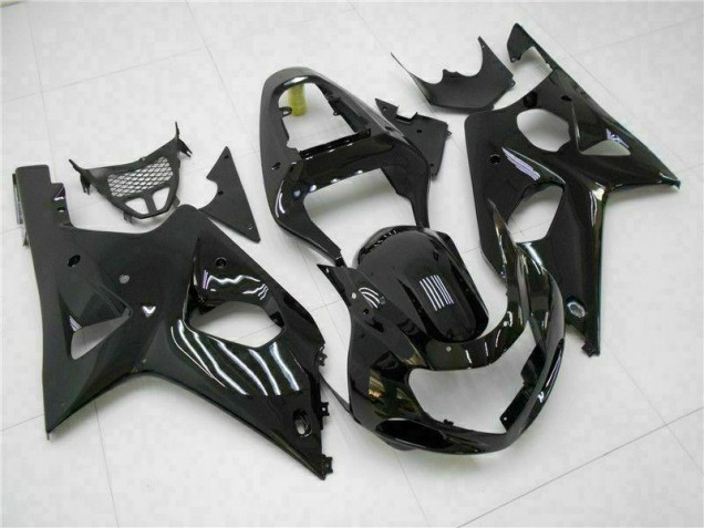 00-02 Glänzend Schwarz Suzuki GSXR 1000 Motorrad Verkleidung