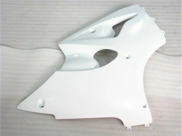 00-02 Glänzend Weiß Kawasaki ZX6R Motorrad Verkleidung 00-02 Glänzend Weiß Kawasaki ZX6R Motorrad Verkleidung