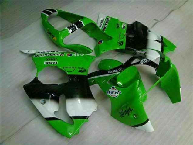 00-02 Grün Schwarz Kawasaki ZX6R Motor Verkleidung 00-02 Grün Schwarz Kawasaki ZX6R Motor Verkleidung