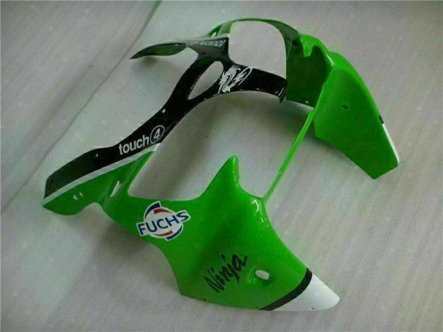00-02 Grün Schwarz Kawasaki ZX6R Motor Verkleidung 00-02 Grün Schwarz Kawasaki ZX6R Motor Verkleidung