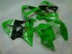 00-02 Grün Schwarz Kawasaki ZX6R Motorrad Verkleidung & Plastik 00-02 Grün Schwarz Kawasaki ZX6R Motorrad Verkleidung & Plastik