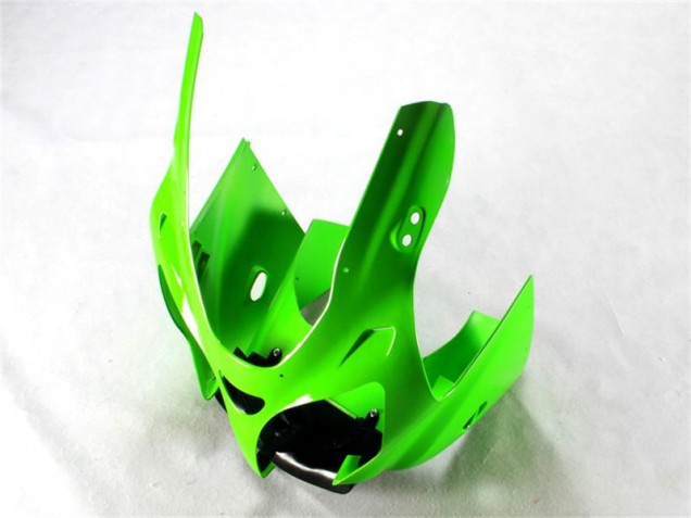 00-02 Grün Schwarz Weiß Kawasaki ZX6R Motorrad Verkleidungen 00-02 Grün Schwarz Weiß Kawasaki ZX6R Motorrad Verkleidungen