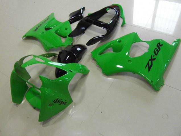 00-02 Grün Schwarzer Schwanz Kawasaki ZX6R Motorrad Verkleidung 00-02 Grün Schwarzer Schwanz Kawasaki ZX6R Motorrad Verkleidung