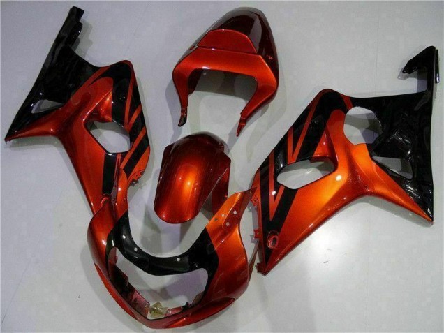00-02 Orange Schwarz Suzuki GSXR 1000 Motorrad Verkleidung 00-02 Orange Schwarz Suzuki GSXR 1000 Motorrad Verkleidung