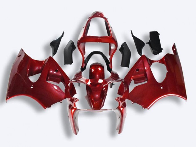 00-02 Rot Kawasaki ZX6R Motorrad Verkleidungen