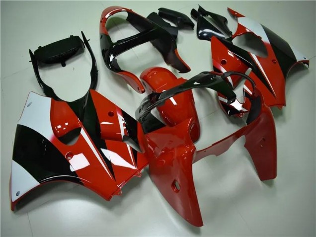 00-02 Rot Schwarz Weiß Kawasaki ZX6R Motorrad Verkleidung 00-02 Rot Schwarz Weiß Kawasaki ZX6R Motorrad Verkleidung