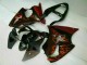 00-02 Schwarz rote Flamme Kawasaki ZX6R Motorrad Verkleidung