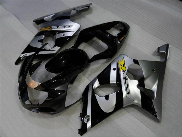 00-02 Silber Schwarz Suzuki GSXR 1000 Motorrad Verkleidung 00-02 Silber Schwarz Suzuki GSXR 1000 Motorrad Verkleidung