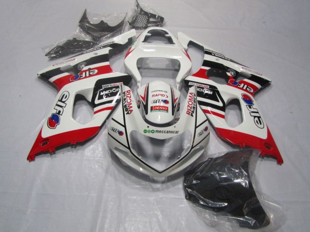 00-02 Weiß Rot Rizoma Playboy Suzuki GSXR 1000 Motorrad Verkleidung 00-02 Weiß Rot Rizoma Playboy Suzuki GSXR 1000 Motorrad Verkleidung