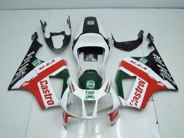 00-06 Weiß Schwarz Rot Castro Honda VTR1000 Motorrad Verkleidung
