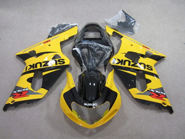 01-03 Gelb Schwarz Suzuki GSXR 600 Motorrad Verkleidung 01-03 Gelb Schwarz Suzuki GSXR 600 Motorrad Verkleidung