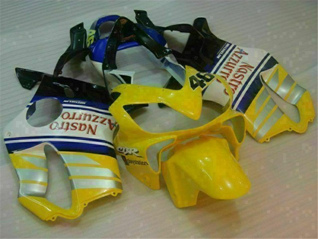 01-03 Gelb Silber Nastro Azzurro Honda CBR600 F4i Motorrad Verkleidung 01-03 Gelb Silber Nastro Azzurro Honda CBR600 F4i Motorrad Verkleidung