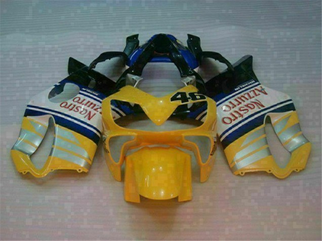 01-03 Gelb Silber Nastro Azzurro Honda CBR600 F4i Motorrad Verkleidung 01-03 Gelb Silber Nastro Azzurro Honda CBR600 F4i Motorrad Verkleidung