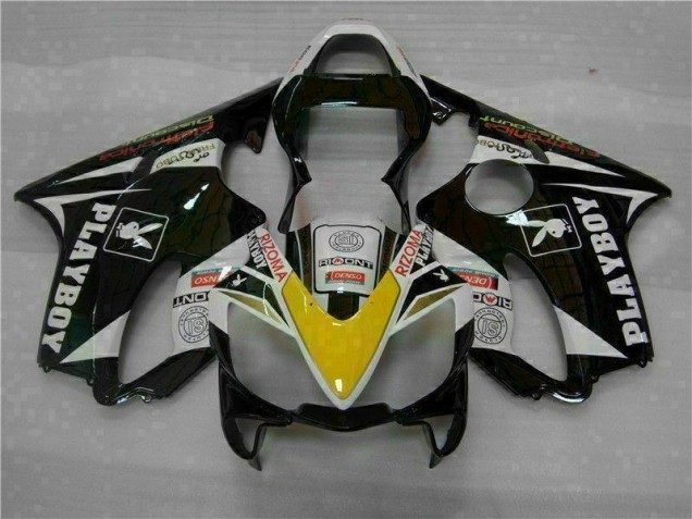 01-03 Gelb Silber Schwarz Playboy Honda CBR600 F4i Motorrad Verkleidung