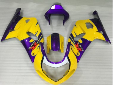 01-03 Gelb Suzuki GSXR 600/750 Motorrad Verkleidung