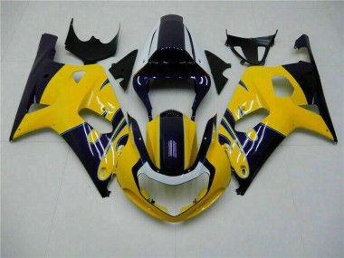 01-03 Gelb Suzuki GSXR 600/750 Motorrad Vollverkleidung