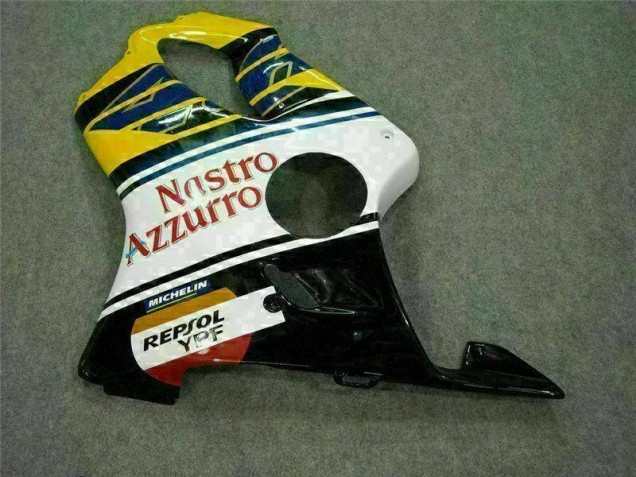 01-03 Gelb Weiß Honda CBR600 F4i Motorrad Verkleidung 01-03 Gelb Weiß Honda CBR600 F4i Motorrad Verkleidung