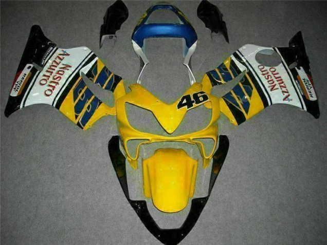 01-03 Gelb Weiß Honda CBR600 F4i Motorrad Verkleidung 01-03 Gelb Weiß Honda CBR600 F4i Motorrad Verkleidung