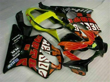 01-03 Orange Schwarz Honda CBR600 F4i Motorrad Verkleidung
