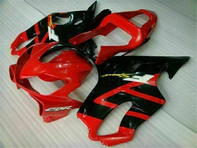 01-03 Rot Schwarz Honda CBR600 F4i Motorrad Verkleidung Komplett Sets 01-03 Rot Schwarz Honda CBR600 F4i Motorrad Verkleidung Komplett Sets