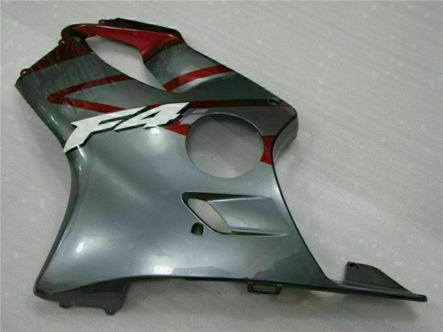 01-03 Rot Silber Honda CBR600 F4i Motorrad Verkleidung 01-03 Rot Silber Honda CBR600 F4i Motorrad Verkleidung