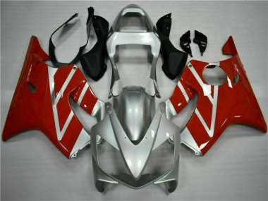 01-03 Rot Silber Honda CBR600 F4i Motorrad Vollverkleidung