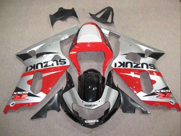 01-03 Rot Silber Suzuki GSXR 600 Motorrad Verkleidung 01-03 Rot Silber Suzuki GSXR 600 Motorrad Verkleidung