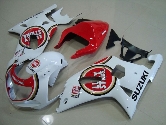 01-03 Rot Weiß Lucky Strike Suzuki GSXR 750 Motorrad Verkleidung