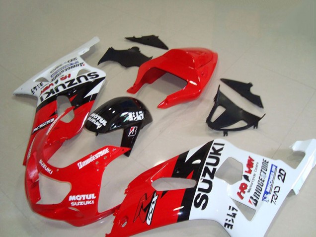 01-03 Rot Weiß Motul Suzuki GSXR 750 Motorrad Verkleidung 01-03 Rot Weiß Motul Suzuki GSXR 750 Motorrad Verkleidung