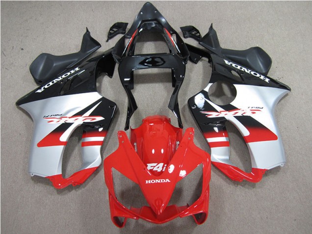 01-03 Rot Weiß Schwarz Honda CBR600 F4i Motorrad Verkleidung