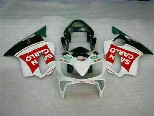 01-03 Rot Weiß Schwarz San Carlo Honda CBR600 F4i Motorrad Verkleidung