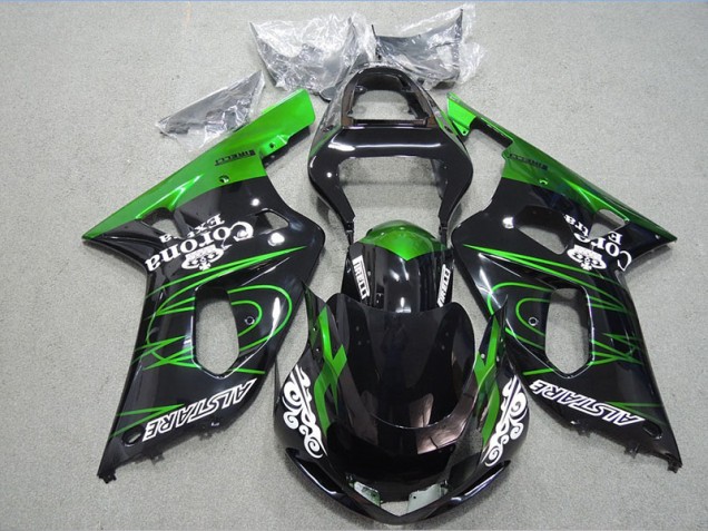 01-03 Schwarz Grün Corona Extra Suzuki GSXR 600 Motorrad Verkleidung 01-03 Schwarz Grün Corona Extra Suzuki GSXR 600 Motorrad Verkleidung