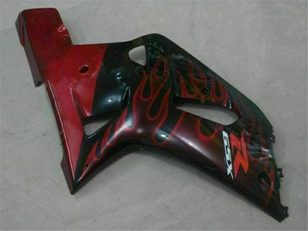 01-03 Schwarz Rot Suzuki GSXR 600/750 Motorrad Verkleidung 01-03 Schwarz Rot Suzuki GSXR 600/750 Motorrad Verkleidung