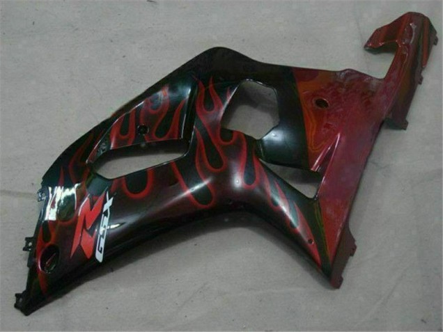 01-03 Schwarz Rot Suzuki GSXR 600/750 Motorrad Verkleidung 01-03 Schwarz Rot Suzuki GSXR 600/750 Motorrad Verkleidung