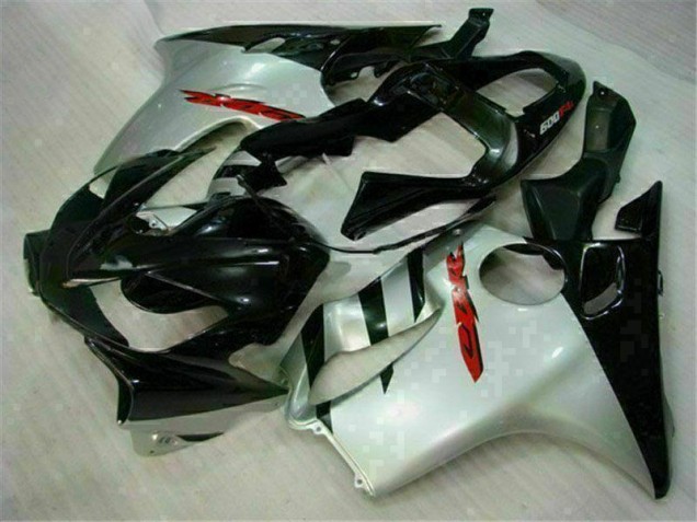 01-03 Schwarz Silber Honda CBR600 F4i Motorrad Verkleidungen